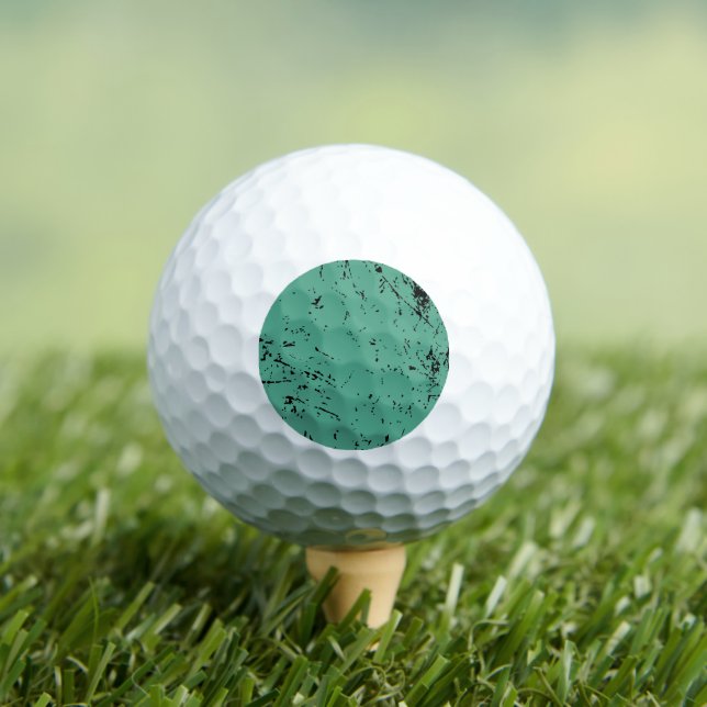 Green Grunge-style Golf Balls (Insitu Tee)