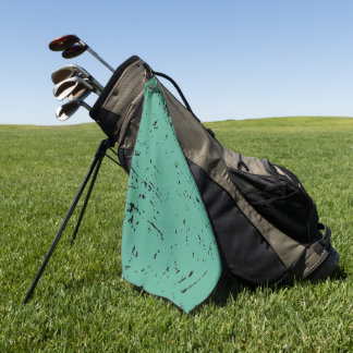 Green Grunge-style Golf Towel