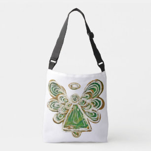 Green Guardian Angel Purse Art Cross Body Bag
