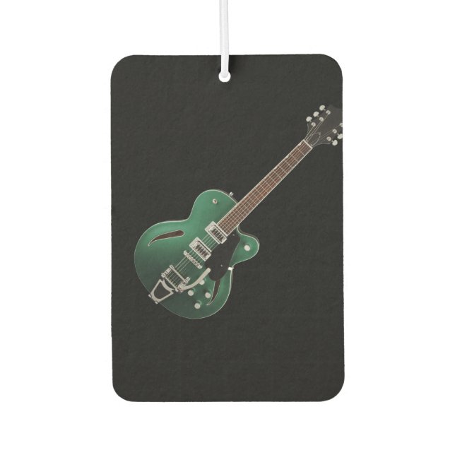 Green Guitar Air Freshener (Front)