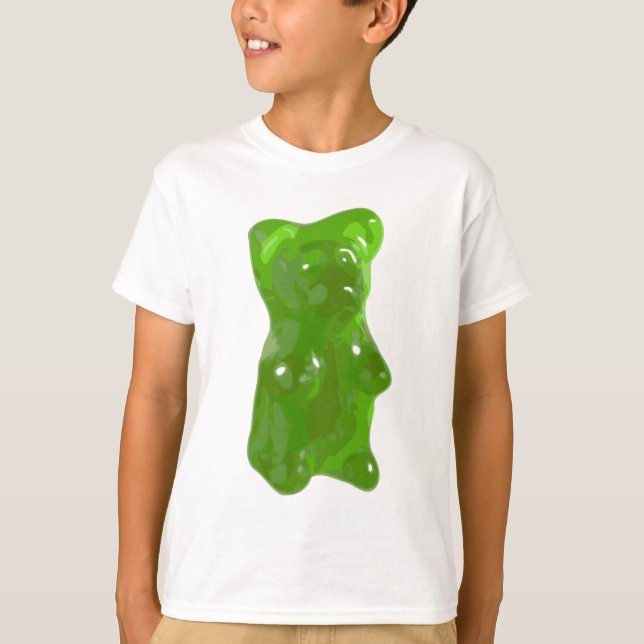 Green Gummy Bear Candy T-Shirt (Front)