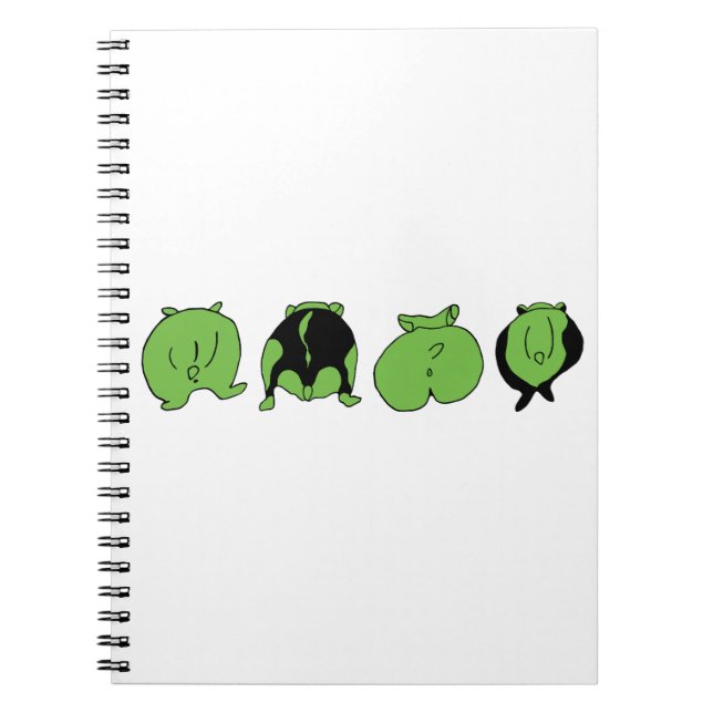 Green Hamster Butts Notebook (Front)