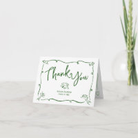 Green Hand Drawn Doodle Style Graduation White Fun