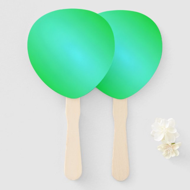 Green Hand Fan (Front and Back)