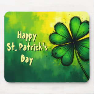 Green, Happiness & Joy - Happy St. Patrick's Day! Mouse Pad