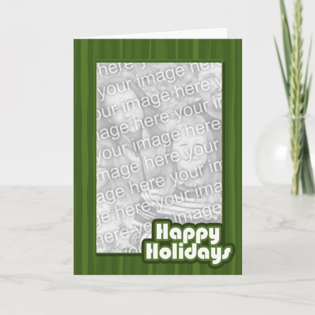 Green Happy Holidays Template (Front)