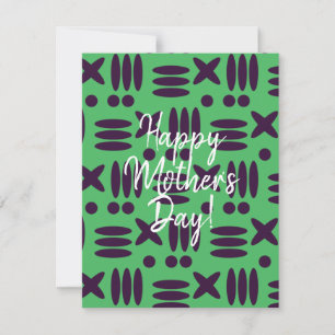 Green Happy Mother's Day Card