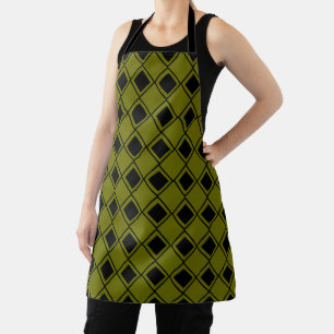 Green Harlequin Apron