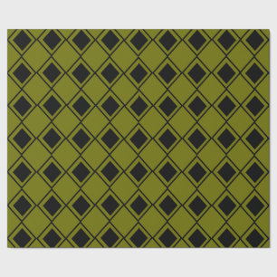 Green Harlequin Wrapping Paper