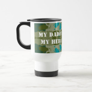 Green Harmony Abstract Pattern Travel Mug