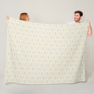 Green Hash Fleece Blanket