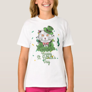 Green hat lucky Shamrock  St. Patrick's Day T-Shirt
