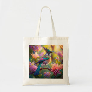 Green Headed Jay Fantasy Bird Tote Bag