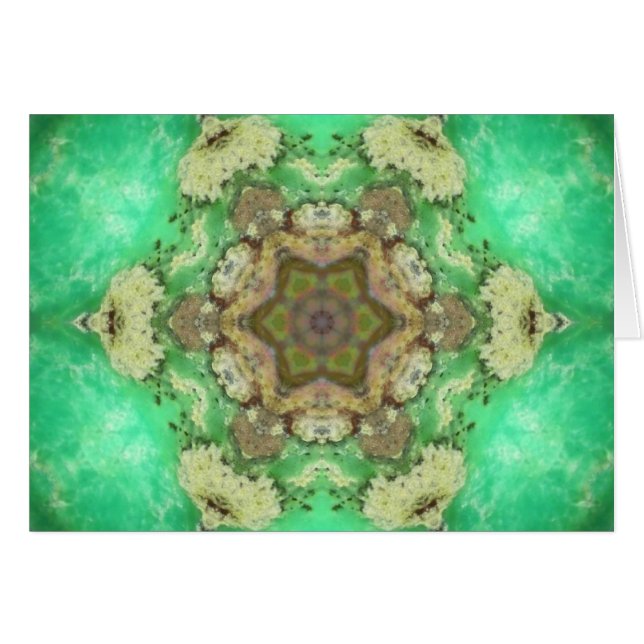 Green Heart Chakra Star Mandala (Front Horizontal)