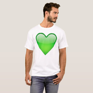 Green Heart - Emoji T-Shirt