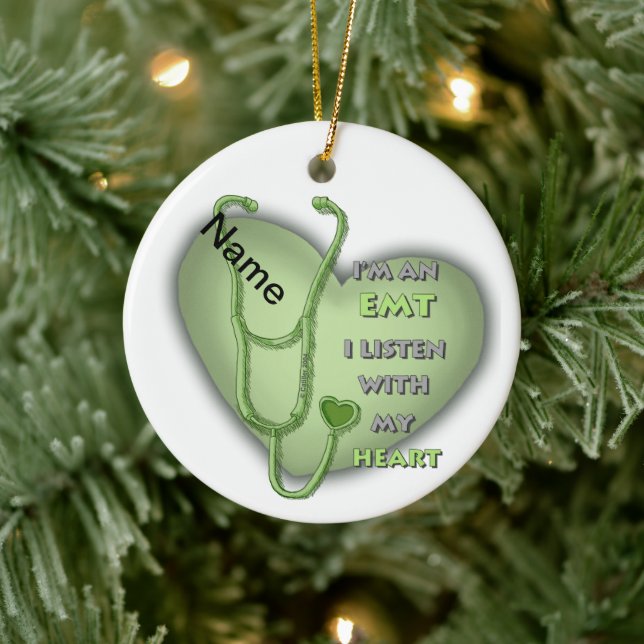 Green Heart EMT Ceramic Tree Decoration (Tree)