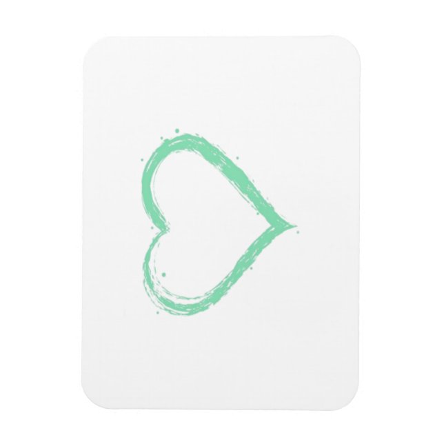 Green Heart Essential  Magnet (Vertical)
