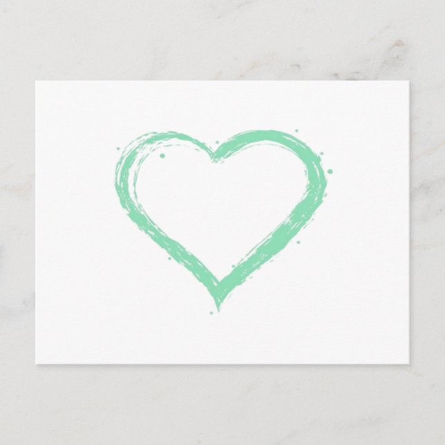 Green Heart Essential  Postcard (Front)