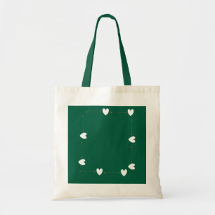 Green Heart Frame Tote Bag – Minimal Love Style