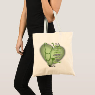 Green Heart Home Health Care Nurse Tote Bag