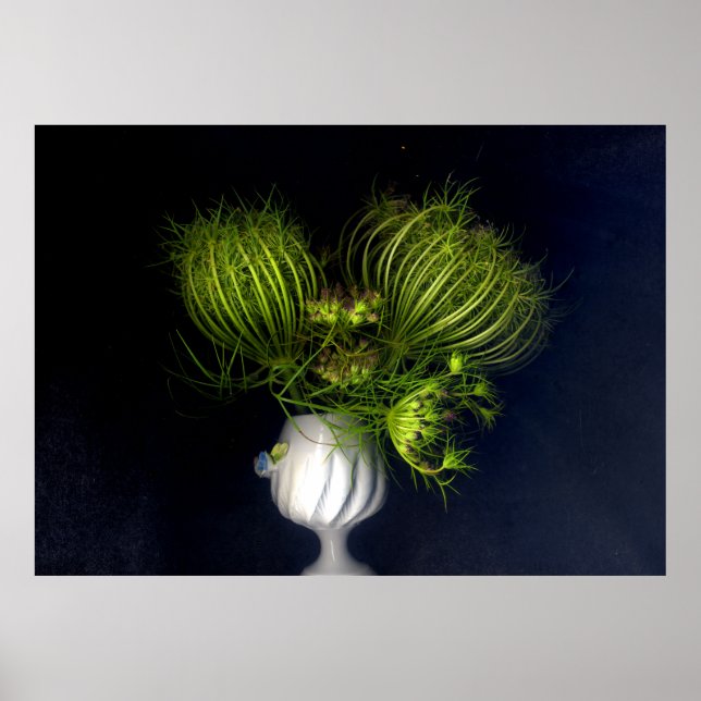 Green heart in black poster (Front)