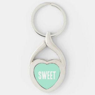 Green Heart Key Ring