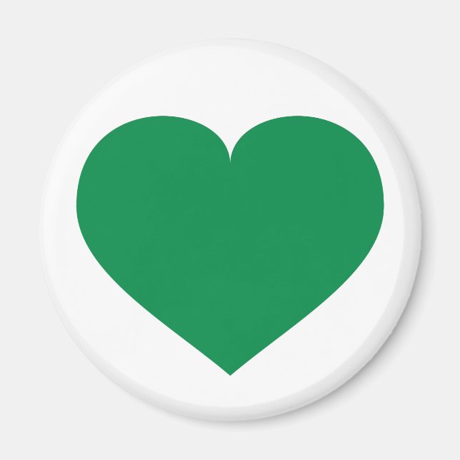 Green heart magnet (Front)