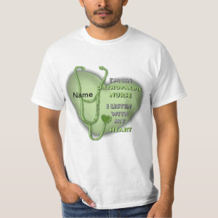 Green Heart Orthopaedic Nurse T-Shirt