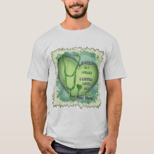 Green Heart RN Nurse T-Shirt