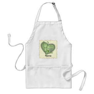 Green Heart RN Registered Nurse Standard Apron