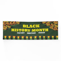 Green Heritage Banner - Black History Month