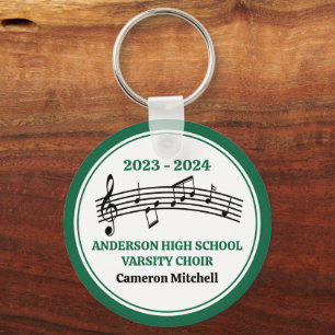 Green High School Choir Personalised Key Ring