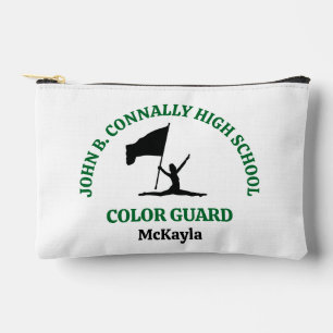 Green High School Colour Guard Personalised Accessory Pouch