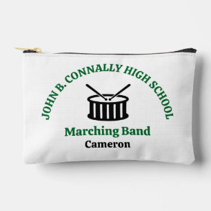 Green High School Marching Band Personalised Accessory Pouch