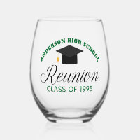 Green High School Reunion Party Custom Alumni