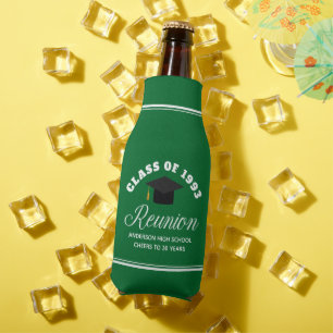 Green High School Reunion Personalised Party Bottle Cooler