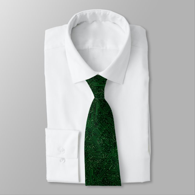 Green high tech chip technologies tie (Tied)