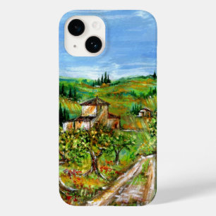 GREEN HILLS AND OLIVE TREES IN TUSCANY LANDSCAPE Case-Mate iPhone 14 CASE