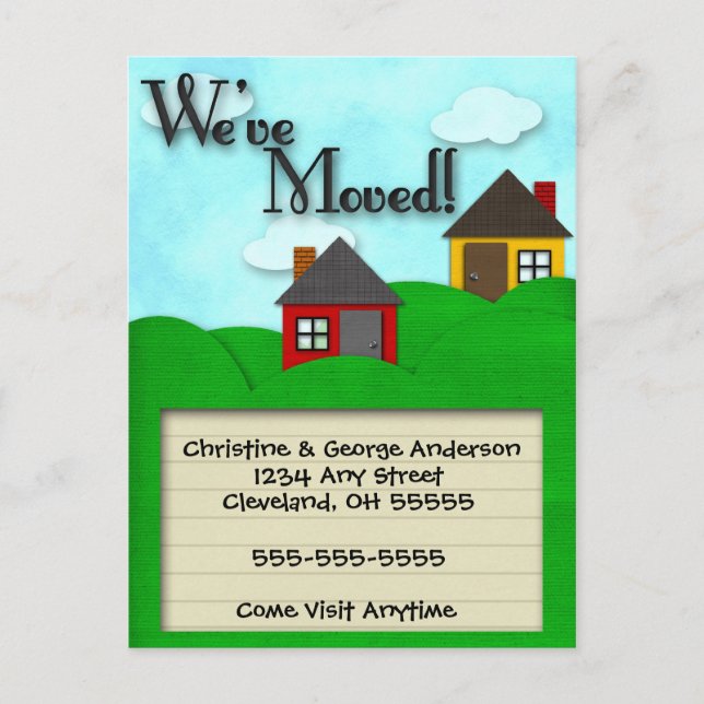 Green Hills Moving Announcement (Front)