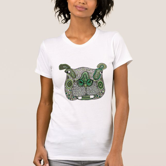 Green hippo T-Shirt (Front)