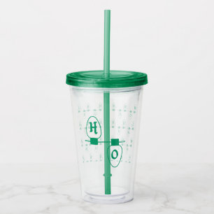 Green HO Lights Acrylic Tumbler