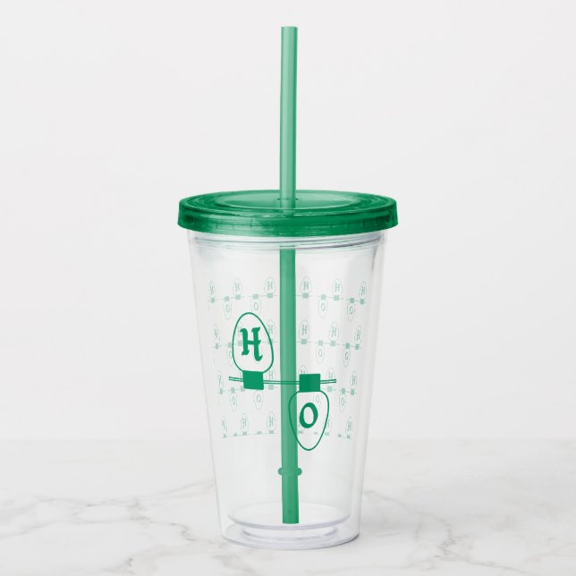 Green HO Lights Acrylic Tumbler (Front)
