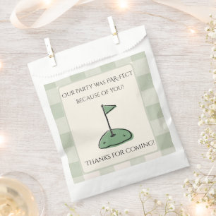 Green Hole in ONE Boy First Birthday Favour Bags