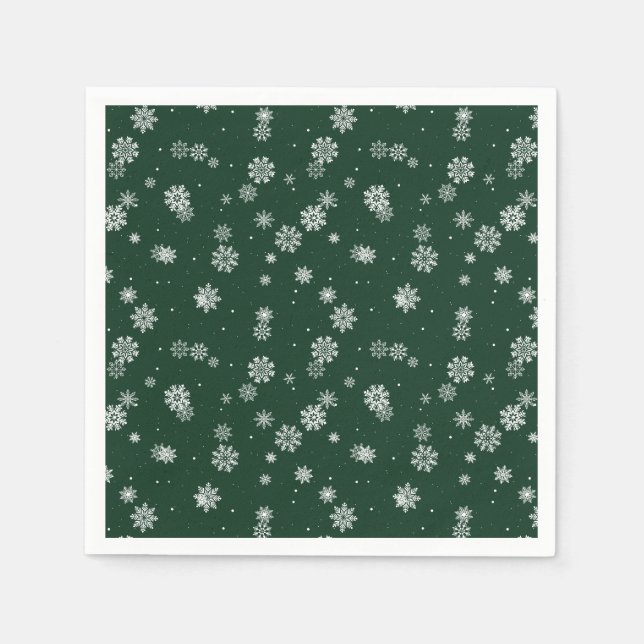 Green Holiday Napkin (Front)