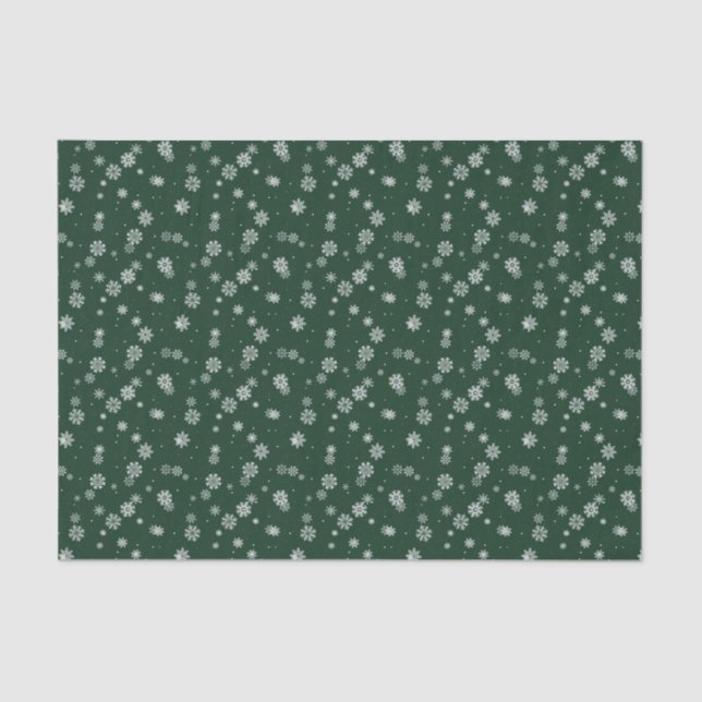 Green Holiday Tissue Paper (Front)