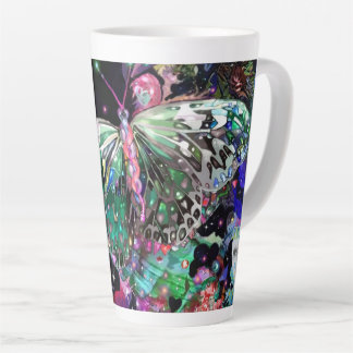 Green Hope Butterfly Latte Mug