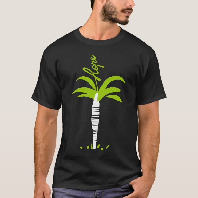 Green Hope Doodle Art T-Shirt (Front)