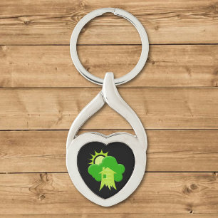 Green House Key Ring