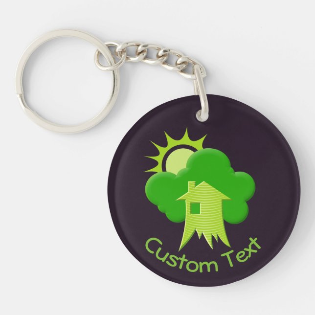 Green House Keychain (Front)