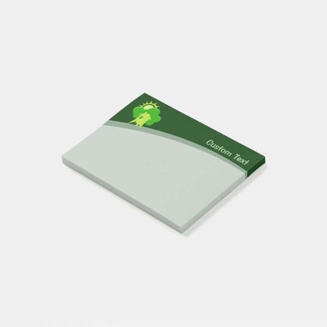 Green House Post-it Notes (Angled)